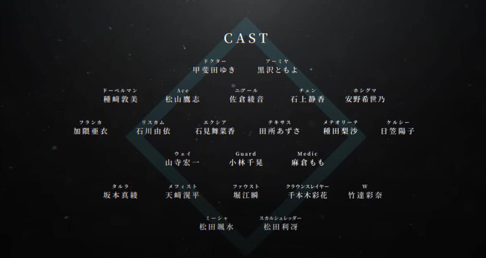 アニメ:アークナイツ-キャスト・声優