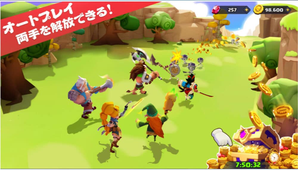 最近流行の放置系ゲーム