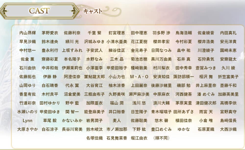 アナザーエデン 時空を超える猫:声優一覧