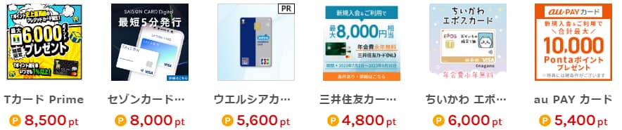 クレジットカードの発行